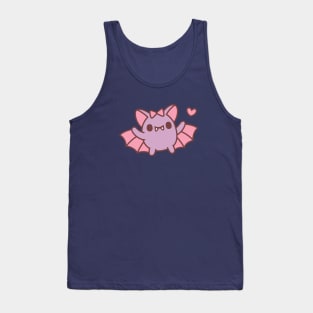 Cute Female Vampire Bat With Bow Tank Top